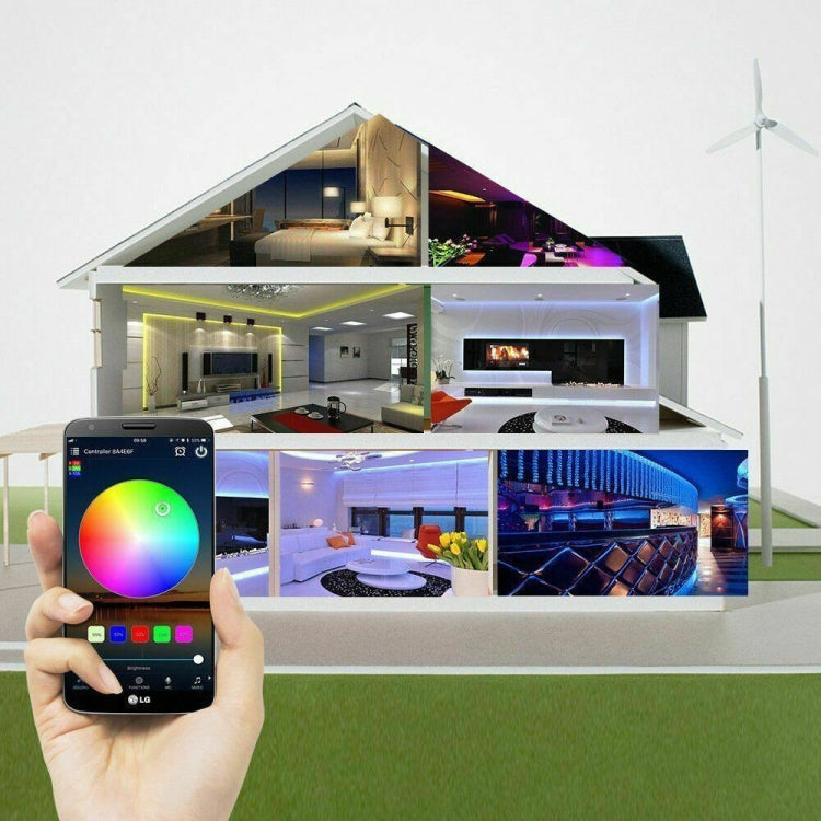 5M 5050 RGB LED Strip Light WIFI Smart Home Power Kit Set (Not waterproof) - Bare Board Light by PMC Jewellery | Online Shopping South Africa | PMC Jewellery