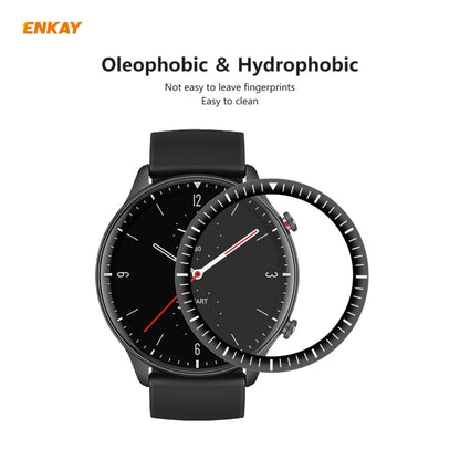 2 PCS For Amazfit GTR 2 ENKAY Hat-Prince 3D Full Screen Soft PC Edge + PMMA HD Screen Protector Film - Screen Protector by ENKAY | Online Shopping South Africa | PMC Jewellery | Buy Now Pay Later Mobicred