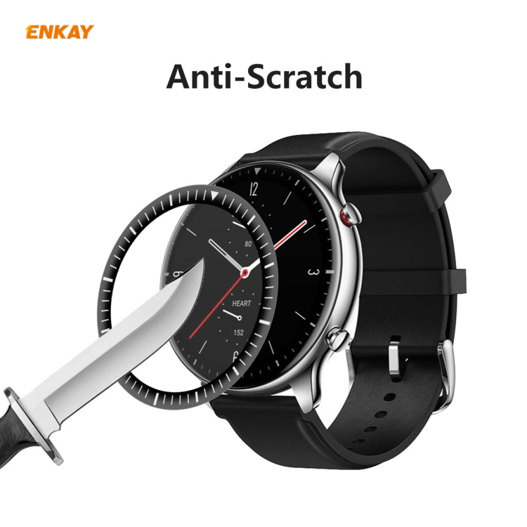 2 PCS For Amazfit GTR 2 ENKAY Hat-Prince 3D Full Screen Soft PC Edge + PMMA HD Screen Protector Film - Screen Protector by ENKAY | Online Shopping South Africa | PMC Jewellery | Buy Now Pay Later Mobicred