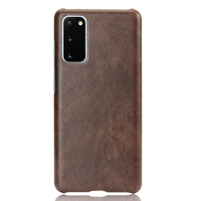 For Samsung Galaxy S20 FE Shockproof Litchi Texture PC + PU Case(Brown) - Galaxy S20 FE Cases by NILLKIN | Online Shopping South Africa | PMC Jewellery