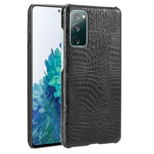 For Samsung Galaxy S20 FE Shockproof Crocodile Texture PC + PU Case(Black) - Galaxy S20 FE Cases by NILLKIN | Online Shopping South Africa | PMC Jewellery