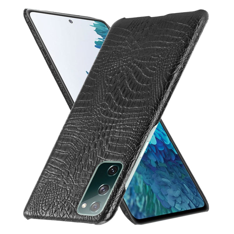For Samsung Galaxy S20 FE Shockproof Crocodile Texture PC + PU Case(Black) - Galaxy S20 FE Cases by NILLKIN | Online Shopping South Africa | PMC TechLife
