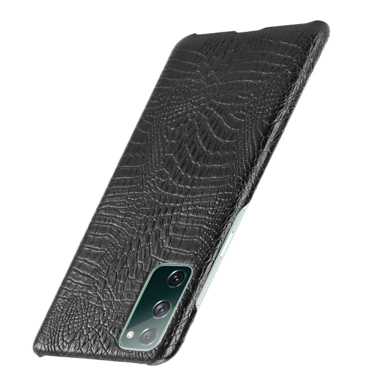 For Samsung Galaxy S20 FE Shockproof Crocodile Texture PC + PU Case(Black) - Galaxy S20 FE Cases by NILLKIN | Online Shopping South Africa | PMC TechLife