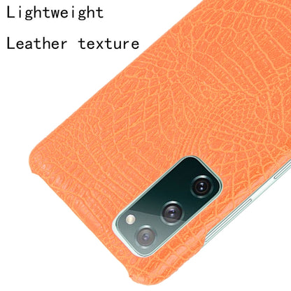 For Samsung Galaxy S20 FE Shockproof Crocodile Texture PC + PU Case(Orange) - Galaxy S20 FE Cases by NILLKIN | Online Shopping South Africa | PMC Jewellery