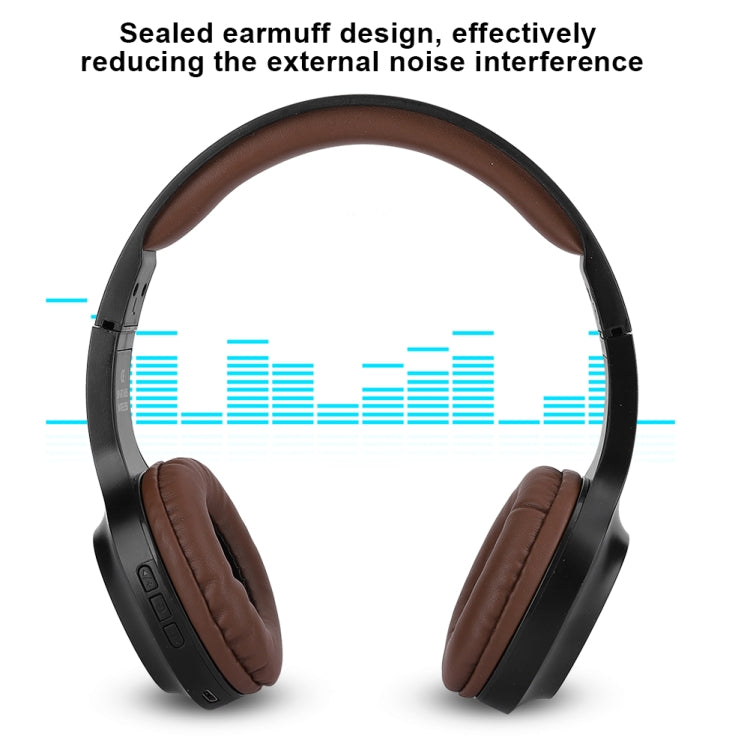 BT1605 Head-mounted Foldable Stereo Bluetooth Wireless Headset Bluetooth 5.0 with Microphone 3.5mm Audio Jack - Headset & Headphone by PMC TechLife | Online Shopping South Africa | PMC TechLife