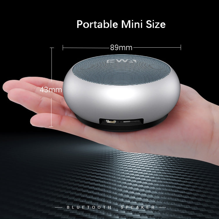 EWA A110 IPX5 Waterproof Portable Mini Metal Wireless Bluetooth Speaker Supports 3.5mm Audio & 32GB TF Card & Calls(Blue) - Mini Speaker by EWA | Online Shopping South Africa | PMC Jewellery | Buy Now Pay Later Mobicred