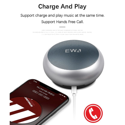 EWA A110 IPX5 Waterproof Portable Mini Metal Wireless Bluetooth Speaker Supports 3.5mm Audio & 32GB TF Card & Calls(Red) - Mini Speaker by EWA | Online Shopping South Africa | PMC Jewellery | Buy Now Pay Later Mobicred