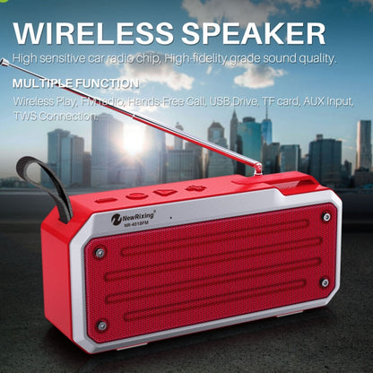 NewRixing NR4018FM TWS Portable Stereo Bluetooth Speaker, Support TF Card / FM / 3.5mm AUX / U Disk / Hands-free Call(Black) - Mini Speaker by New Rixing | Online Shopping South Africa | PMC Jewellery