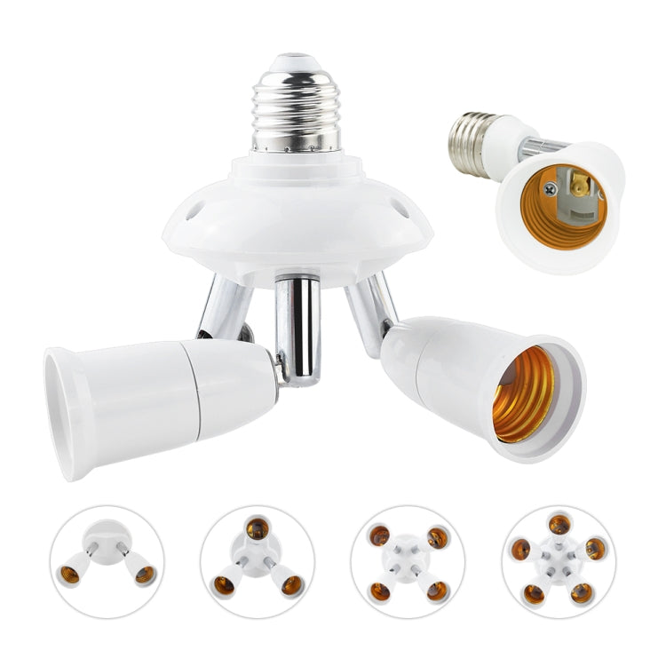 E27 to E27 Splitter Adjustable LED Light Bulb Holder Adapter Converter Socket Light Bulb Holder, type:1 In 1 - free shipping - PMC TechLife - Order now!