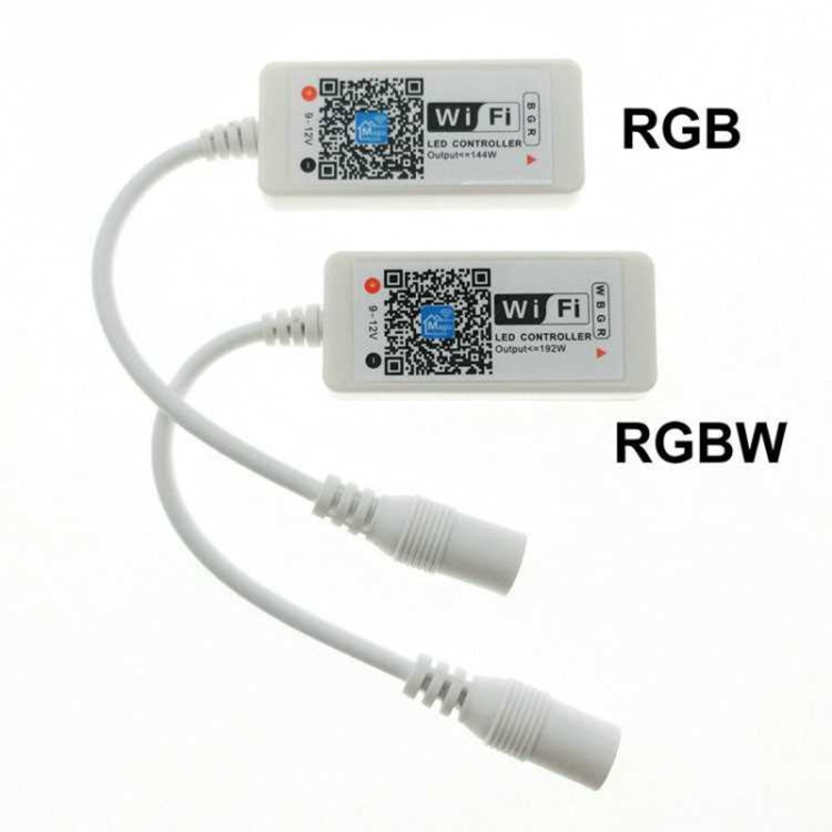 Smart Phone Control Music and Timer Mode Home Mini WIFI LED RGB Controller, type:RGBW Controller - LED Controller by PMC TechLife | Online Shopping South Africa | PMC TechLife | Buy Now Pay Later Mobicred