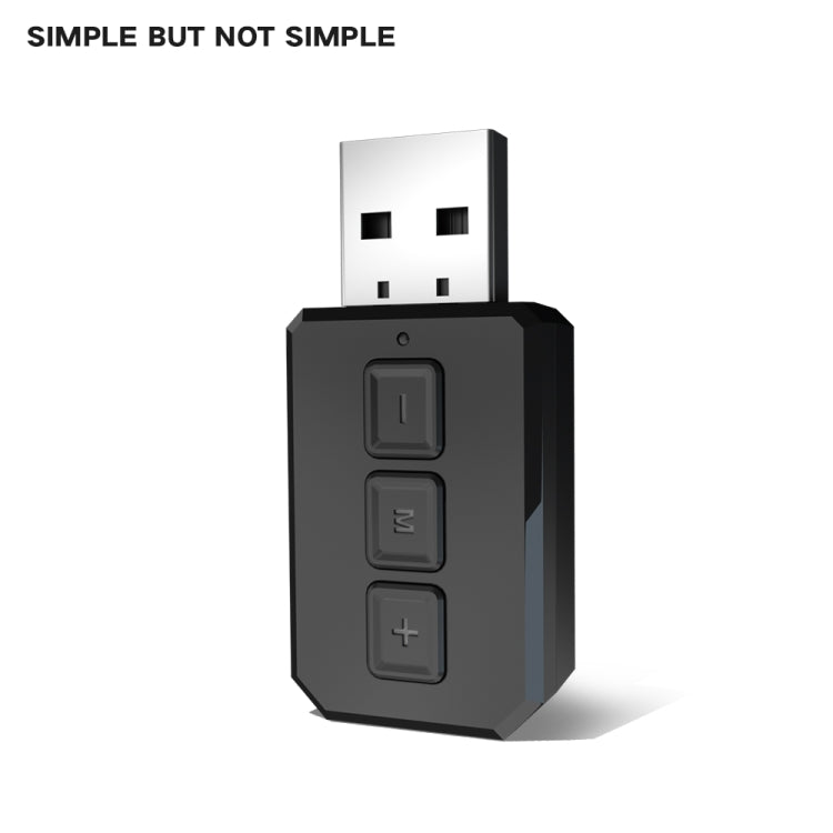 RT02 USB Bluetooth Audio Adapter Receives Transmits 2-in-1 Bluetooth 5.0 Hands-free Talk Car Bluetooth Receiver - Audio Receiver Transmitter by PMC TechLife | Online Shopping South Africa | PMC TechLife