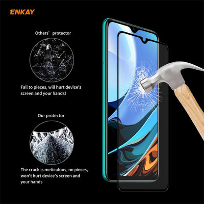 For Xiaomi Redmi 9T 10 PCS ENKAY Hat-Prince Full Glue 0.26mm 9H 2.5D Tempered Glass Full Coverage Film -  by ENKAY | Online Shopping South Africa | PMC Jewellery