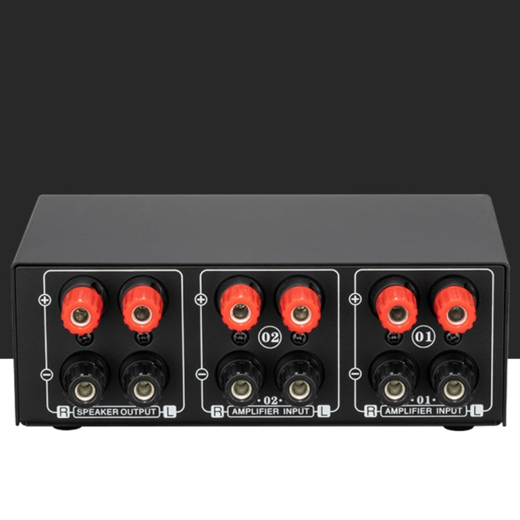 B051 2 Input And 1 Output Power Amplifier And Speaker Selection Switcher Output With Volume Adjustment 2 Power Amplifiers Audio Switcher Switch Distribution Comparator -  by PMC TechLife | Online Shopping South Africa | PMC TechLife
