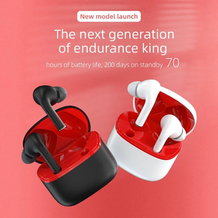 JM13 TWS Earphone Bluetooth 5.0 Touch Control Stereo Bass Sport Wireless Earphone With Mic(White) - TWS Earphone by PMC TechLife | Online Shopping South Africa | PMC TechLife