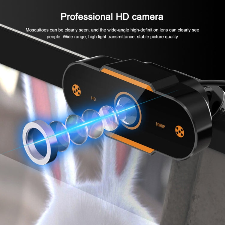 312 1080P HD USB 2.0 PC Desktop Camera Webcam with Mic, Cable Length: about 1.3m, Configuration:Anti-peep - HD Camera by PMC TechLife | Online Shopping South Africa | PMC TechLife