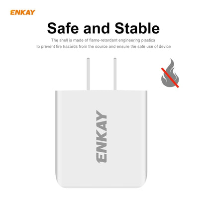 ENKAY Hat-Prince 20W PD Type-C + QC 3.0 USB Fast Charging Travel Charger Power Adapter with Fast Charge Data Cable, US Plug(With Micro USB Cable) - USB Charger by ENKAY | Online Shopping South Africa | PMC Jewellery