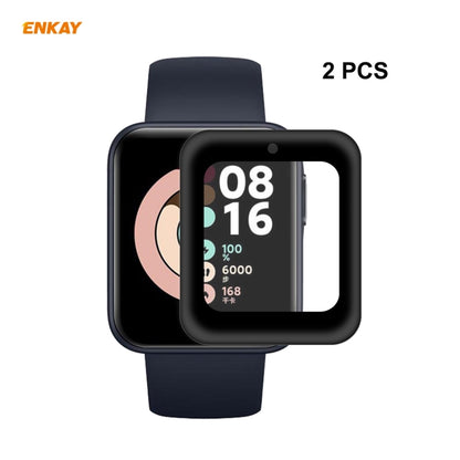 For Redmi Watch 2 PCS ENKAY Hat-Prince 3D Full Screen Soft PC Edge + PMMA HD Screen Protector Film - Screen Protector by ENKAY | Online Shopping South Africa | PMC Jewellery | Buy Now Pay Later Mobicred