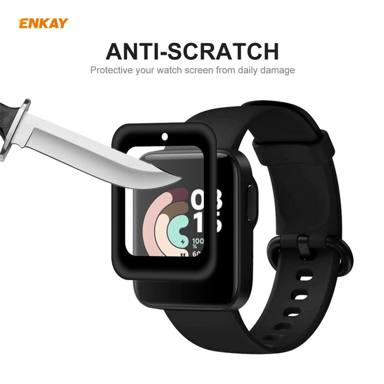 For Redmi Watch 2 PCS ENKAY Hat-Prince 3D Full Screen Soft PC Edge + PMMA HD Screen Protector Film - Screen Protector by ENKAY | Online Shopping South Africa | PMC Jewellery | Buy Now Pay Later Mobicred