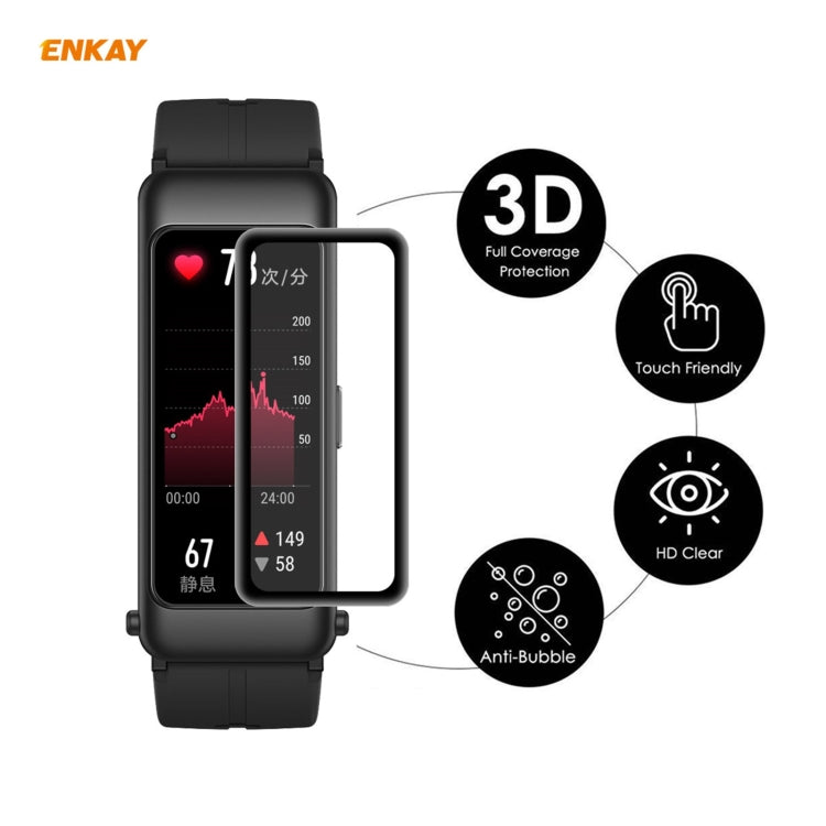 For Huawei B6 2 PCS ENKAY Hat-Prince 3D Full Screen Soft PC Edge + PMMA HD Screen Protector Film - Screen Protector by ENKAY | Online Shopping South Africa | PMC Jewellery | Buy Now Pay Later Mobicred