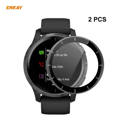 For Venu 2 / Vivoactive 4 45mm 2 PCS ENKAY Hat-Prince 3D Full Screen Soft PC Edge + PMMA HD Screen Protector Film - Screen Protector by ENKAY | Online Shopping South Africa | PMC Jewellery | Buy Now Pay Later Mobicred