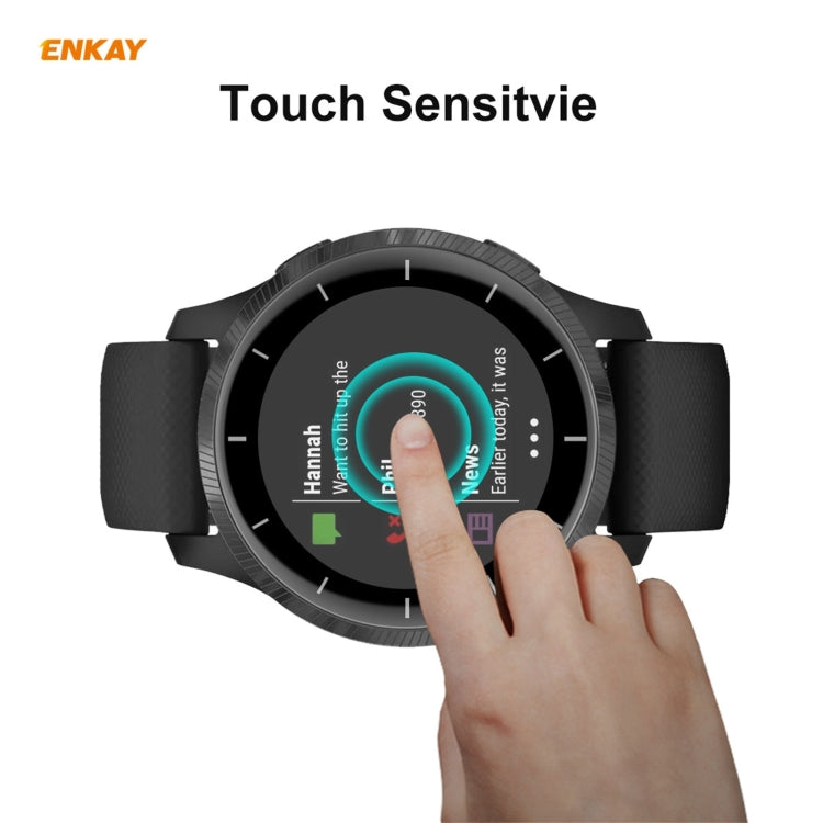 For Venu 2 / Vivoactive 4 45mm 2 PCS ENKAY Hat-Prince 3D Full Screen Soft PC Edge + PMMA HD Screen Protector Film - Screen Protector by ENKAY | Online Shopping South Africa | PMC Jewellery | Buy Now Pay Later Mobicred