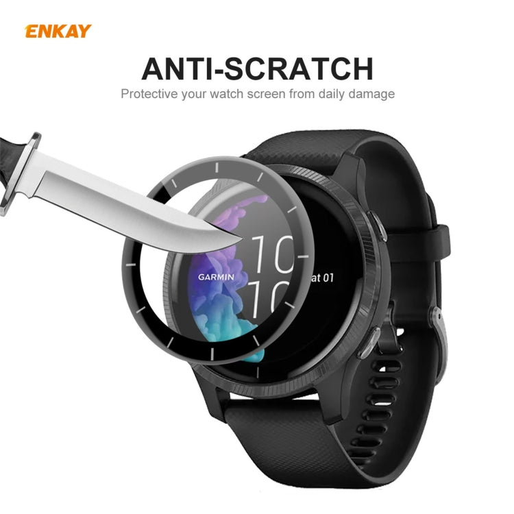 For Venu 2 / Vivoactive 4 45mm 2 PCS ENKAY Hat-Prince 3D Full Screen Soft PC Edge + PMMA HD Screen Protector Film - Screen Protector by ENKAY | Online Shopping South Africa | PMC Jewellery | Buy Now Pay Later Mobicred