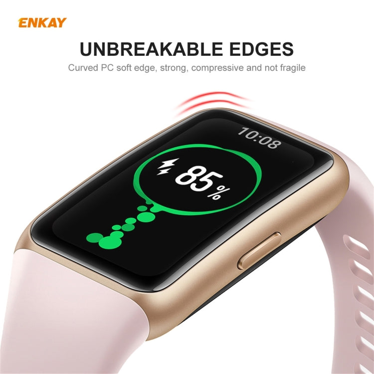 For Huawei Band 6 / Honor Band 6 2 PCS ENKAY Hat-Prince 3D Full Screen Soft PC Edge + PMMA HD Screen Protector Film - Screen Protector by ENKAY | Online Shopping South Africa | PMC Jewellery | Buy Now Pay Later Mobicred