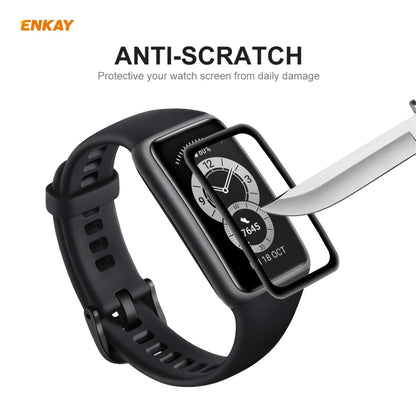 For Huawei Band 6 / Honor Band 6 2 PCS ENKAY Hat-Prince 3D Full Screen Soft PC Edge + PMMA HD Screen Protector Film - Screen Protector by ENKAY | Online Shopping South Africa | PMC Jewellery | Buy Now Pay Later Mobicred