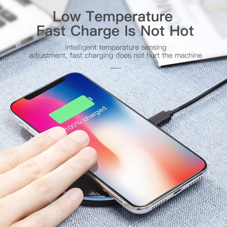 WX-69 10W Ultra-thin Wireless Charger Mirror Wireless Charger for Mobile Phone(White) - free shipping - PMC TechLife - Order now!