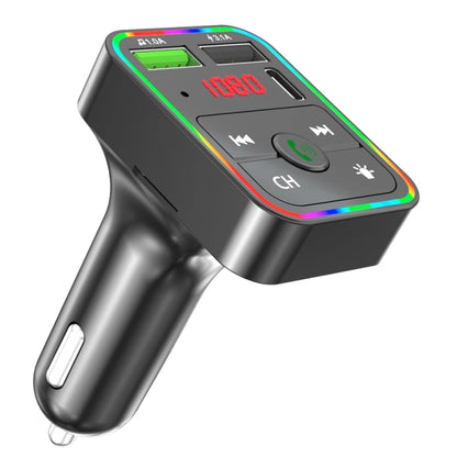 F2 Car FM Transmitter MP3 USB Charger Player with LED Backlight FM Transmitter with Bluetooth Transmitter Car Player Kit - Bluetooth Car Kits by PMC Jewellery | Online Shopping South Africa | PMC Jewellery