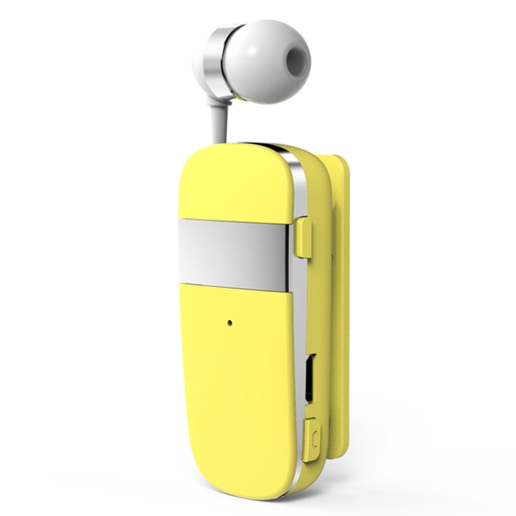 K53 Stereo Wireless Bluetooth Headset Calls Remind Vibration Wear-Clip Driver Auriculares Earphone For Phone(Yellow) - Bluetooth Earphone by PMC Jewellery | Online Shopping South Africa | PMC Jewellery