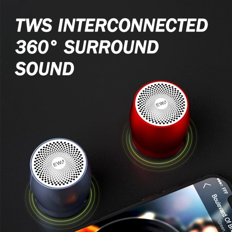 EWA A1 Portable TWS Bluetooth Wireless Speaker IPX5 Waterproof Support TF Card(Gray) - Mini Speaker by EWA | Online Shopping South Africa | PMC Jewellery