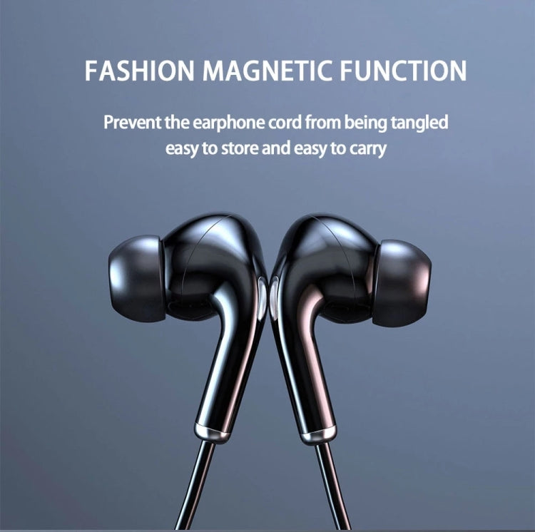 960 Neckband Magnetic Stereo Headphone with LED Display Support TF Card(Black) - Neck-mounted Earphone by PMC Jewellery | Online Shopping South Africa | PMC Jewellery