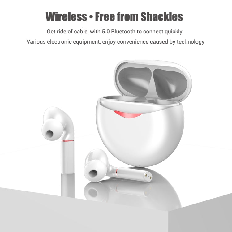 T&G T50 Sport TWS Bluetooth Earphone HIFI Noise Canceling Handfree Earbuds with Microphone(White) - Bluetooth Earphone by T&G | Online Shopping South Africa | PMC Jewellery | Buy Now Pay Later Mobicred