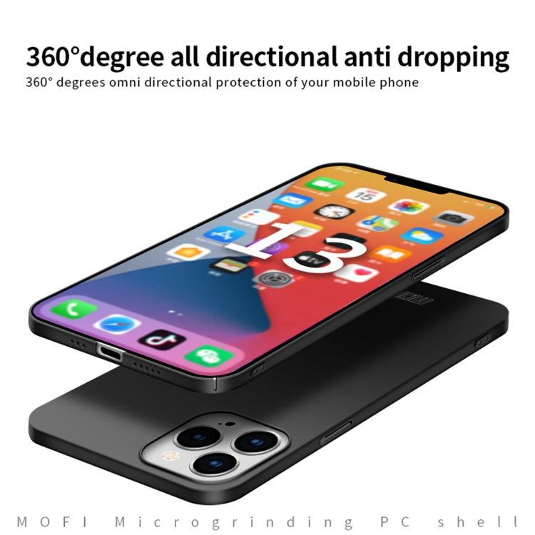 For iPhone 13 Pro MOFI Frosted PC Ultra-thin Hard Case(Black) - iPhone 13 Pro Cases by MOFI | Online Shopping South Africa | PMC Jewellery | Buy Now Pay Later Mobicred