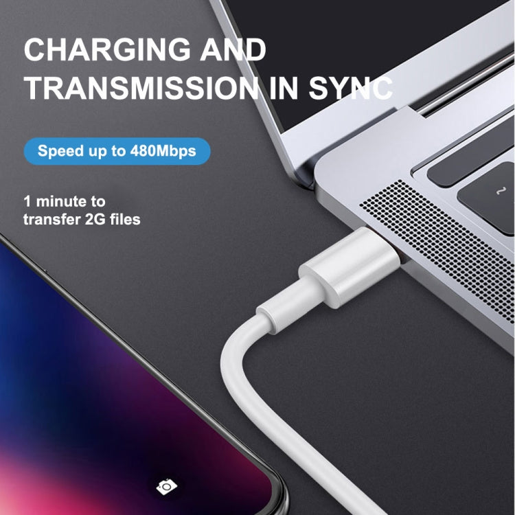 1m PD20W USB-C / Type-C to 8 Pin PD Fast Charging Sync Data Cable for iPhone 13 / 12 Series - Normal Style Cable by PMC TechLife | Online Shopping South Africa | PMC TechLife