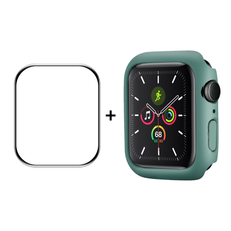 ENKAY Hat-Prince PC Frame + Full Coverage PMMA HD Screen Protector Film For Apple Watch Series 8 / 7 41mm(Green) - Watch Cases by ENKAY | Online Shopping South Africa | PMC Jewellery | Buy Now Pay Later Mobicred