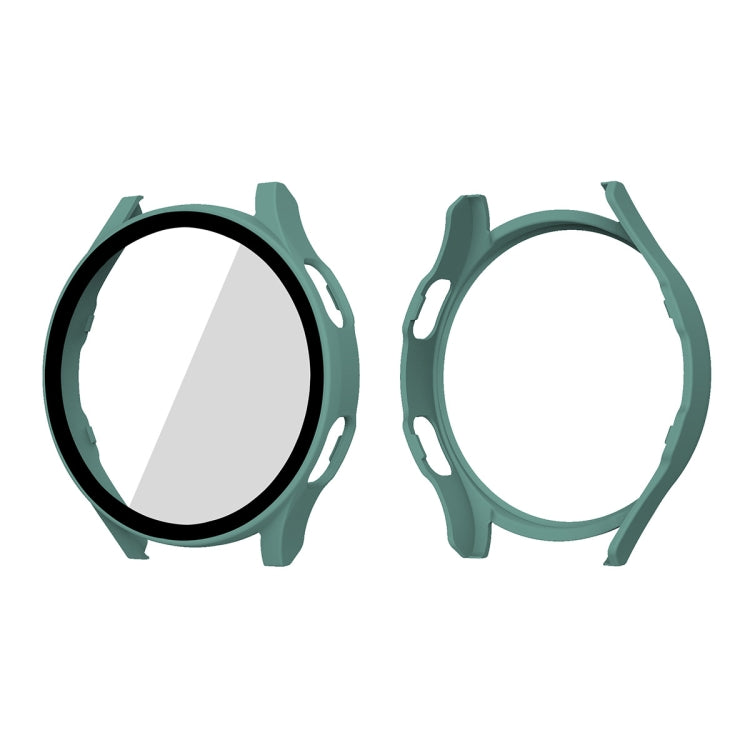 ENKAY Hat-Prince Full Coverage PC Frame + Tempered Glass Protector Composite Case for Samsung Galaxy Watch4 40mm(Green) - Watch Cases by ENKAY | Online Shopping South Africa | PMC TechLife | Buy Now Pay Later Mobicred