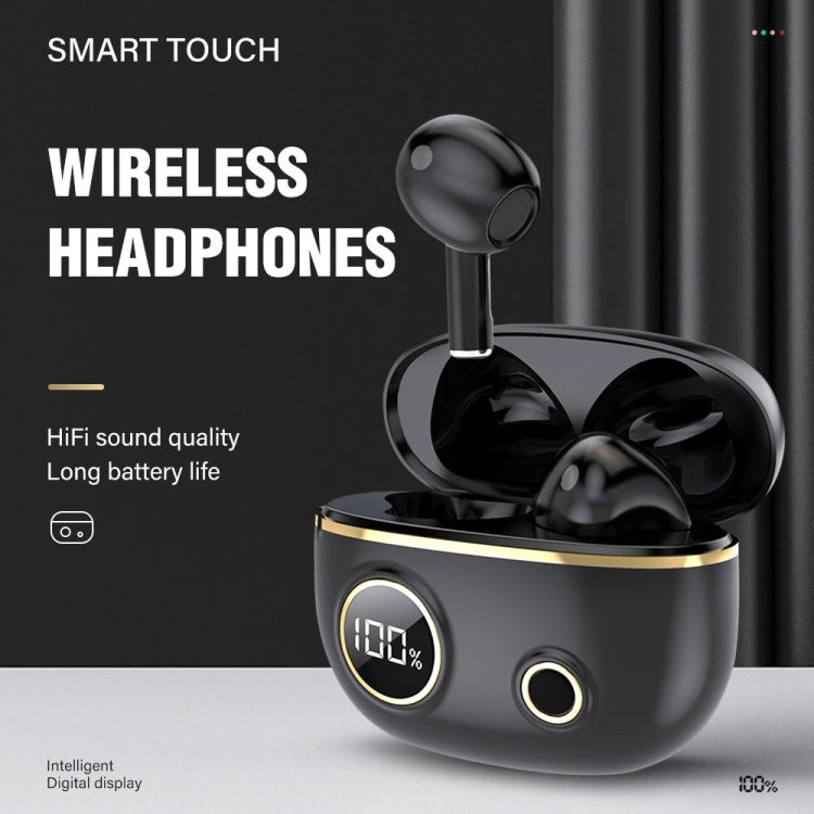 PRO100 TWS Bluetooth 5.2 Noise Canceling Waterproof Earphones 9D Stereo Sports Headphone with Charging Case(Green) - Bluetooth Earphone by PMC Jewellery | Online Shopping South Africa | PMC Jewellery