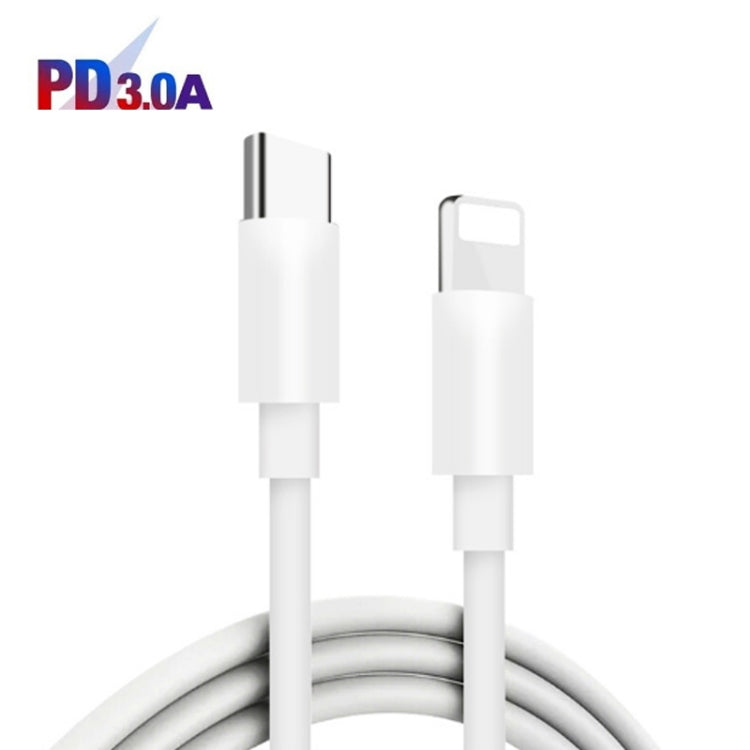 002 40W Dual Port PD / Type-C Fast Charger with USB-C to 8 Pin Data Cable, US Plug(White) - USB Charger by PMC Jewellery | Online Shopping South Africa | PMC Jewellery