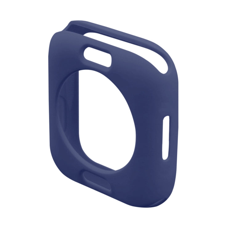 ENKAY Hat-Prince Protective TPU Watch Case + Full Coverage PET Screen Protector Film For Apple Watch Series 8 / 7 41mm(Dark Blue) - Watch Cases by ENKAY | Online Shopping South Africa | PMC Jewellery | Buy Now Pay Later Mobicred