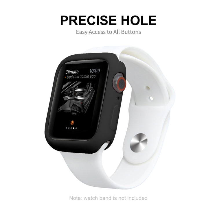 ENKAY Hat-Prince Protective TPU Watch Case + Full Coverage PET Screen Protector Film For Apple Watch Series 8 / 7 41mm(White) - Watch Cases by ENKAY | Online Shopping South Africa | PMC Jewellery | Buy Now Pay Later Mobicred