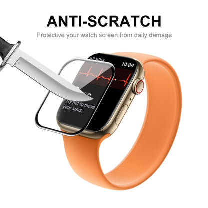 2 PCS ENKAY Hat-Prince 3D Curved Edge Full Coverage Full Tempered Glass HD Screen Protector Film For Apple Watch Series 7 41mm(Black) - Others by ENKAY | Online Shopping South Africa | PMC Jewellery | Buy Now Pay Later Mobicred