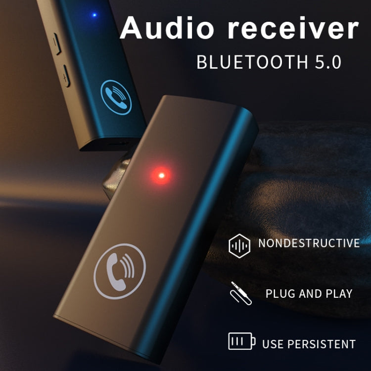 BT05 Bluetooth 5.0 Receiver AUX Audio Adapter For Car Hands-free - Audio Receiver Transmitter by PMC TechLife | Online Shopping South Africa | PMC TechLife