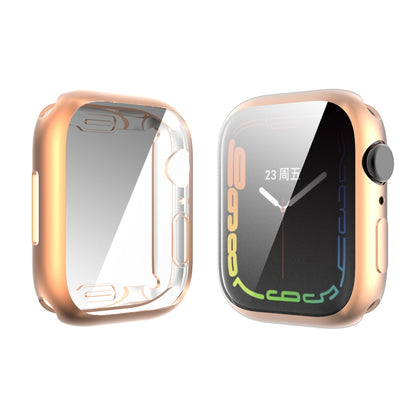 For Apple Watch Series 8 / 7 41mm ENKAY Hat-Prince Electroplated TPU Case(Rose Gold) - Watch Cases by ENKAY | Online Shopping South Africa | PMC Jewellery | Buy Now Pay Later Mobicred