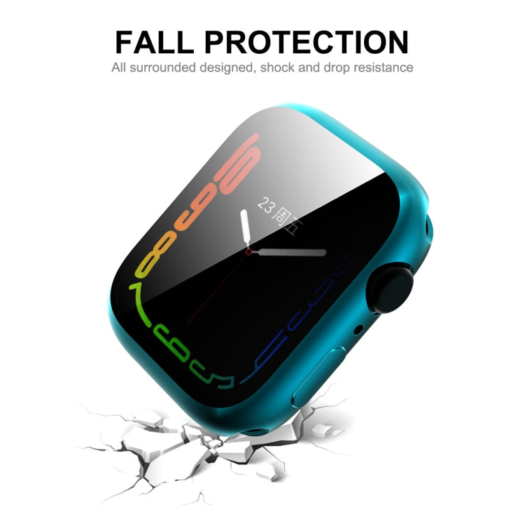 For Apple Watch Series 8 / 7 41mm ENKAY Hat-Prince Electroplated TPU Case(Cyan) - Watch Cases by ENKAY | Online Shopping South Africa | PMC Jewellery | Buy Now Pay Later Mobicred