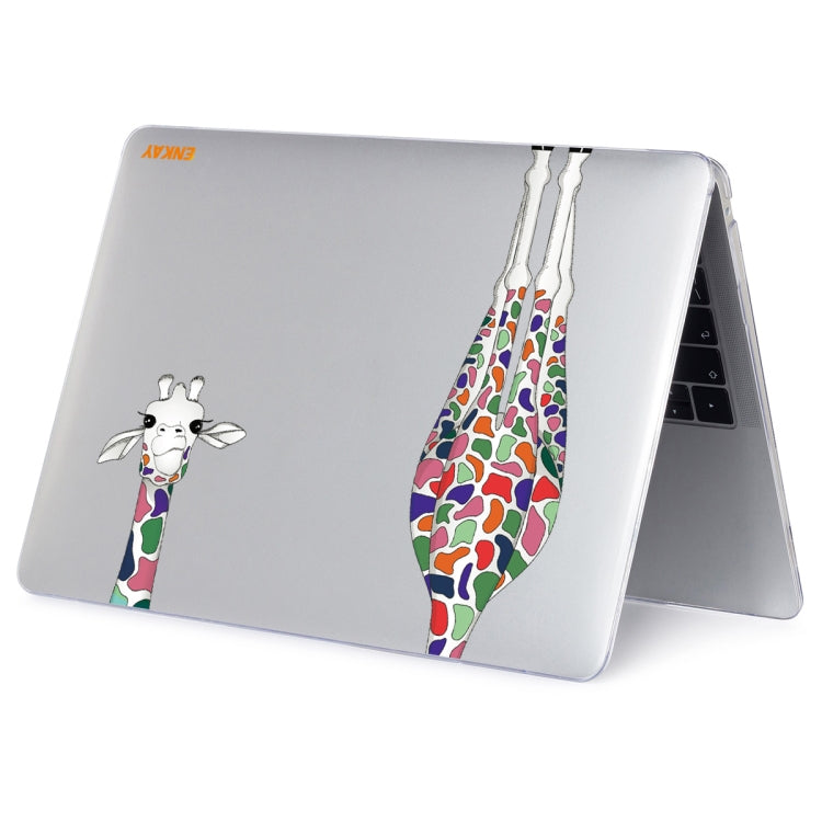 For MacBook Air 13.3 inch A2179 / A2337 ENKAY Hat-Prince Forest Series Pattern Laotop Protective Crystal Case(Giraffe Pattern) - MacBook Air Cases by ENKAY | Online Shopping South Africa | PMC TechLife | Buy Now Pay Later Mobicred