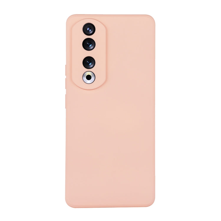 For Honor 90 ENKAY Liquid Silicone Soft Shockproof Phone Case(Pink) - Honor Cases by ENKAY | Online Shopping South Africa | PMC Jewellery | Buy Now Pay Later Mobicred