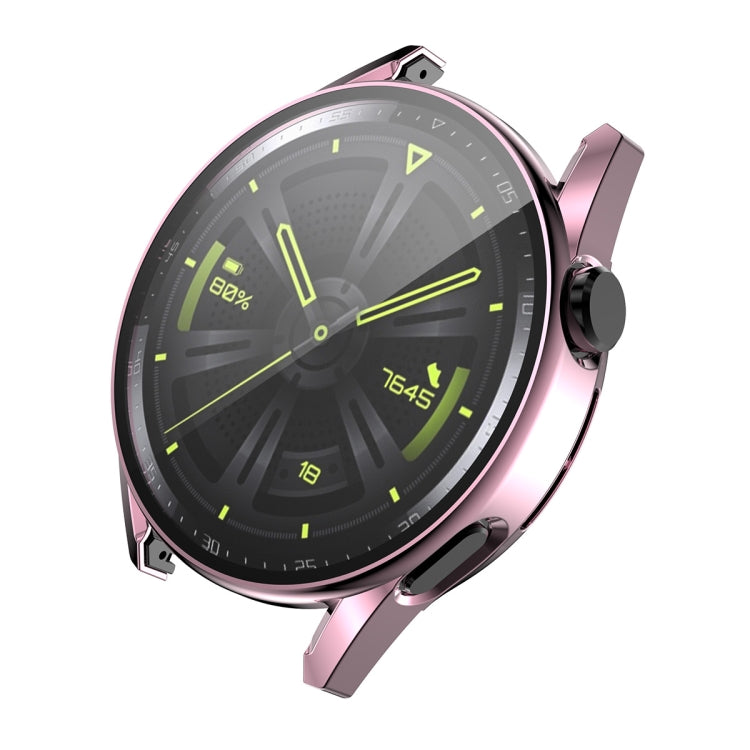 For Huawei Watch GT 3 42mm ENKAY PC Frame + Tempered Glass Protector Composite Case(Pink) - Watch Cases by ENKAY | Online Shopping South Africa | PMC Jewellery | Buy Now Pay Later Mobicred