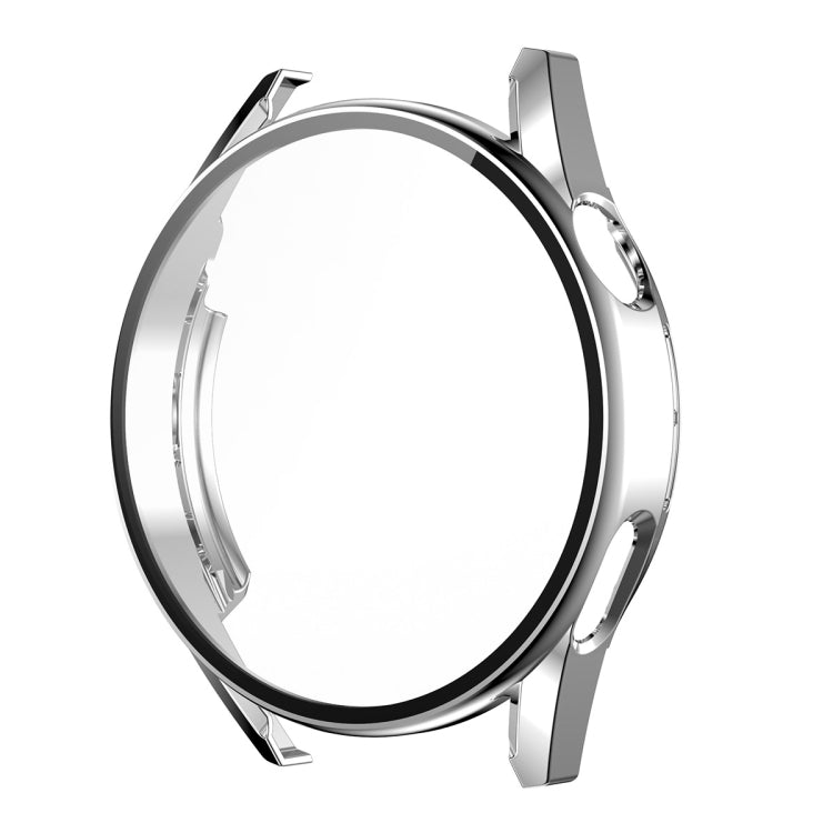 For Huawei Watch GT 3 42mm ENKAY PC Frame + Tempered Glass Protector Composite Case(Silver) - Watch Cases by ENKAY | Online Shopping South Africa | PMC Jewellery | Buy Now Pay Later Mobicred